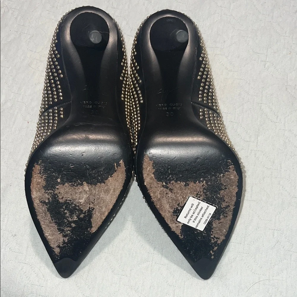 Giuseppe Zanotti Studded Black High Heels Size 38